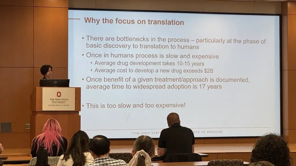 Julie Johnson talking during the Tools of Trade event